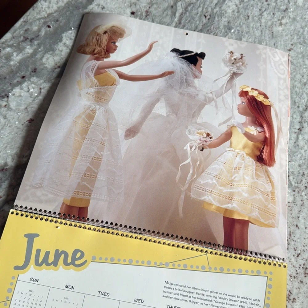 Vintage Hallmark 1995 Barbie Calendar